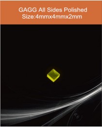 GAGG Ce scintillation crystal, GAGG Ce scintillator, GAGG Ce Crystal,   Ce:Gd3Al2Ga3O12 crystal,4x4x2mm